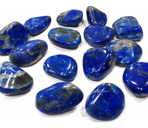Imagem 1 de 3 de Lápis Lázuli Unid. 2,5cm Pedra Gema Natural Polida Qualidade