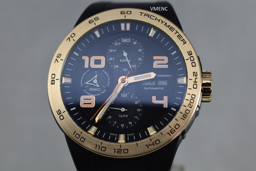 Porsche Desing Flat Six Sultán P´6340 Negro Oro 18k Negro (Usado)