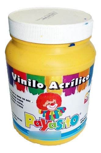 Vinilo Acrilico Payasito 1000 G 1 Kilos Pintura Tempera Color Amarillo