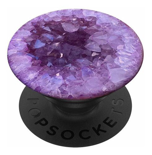 Cristal Geode Amatista  Popsockets Agarre Soporte Para