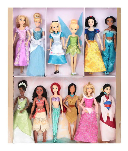 Set Deluxe 12 Princesas Exclusivo Disney Store Tinker Bell (Usado)