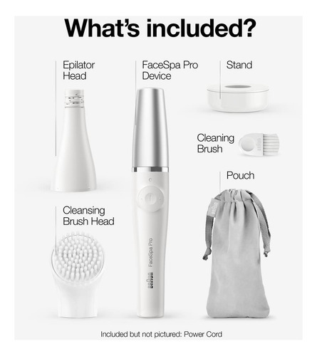 New Depiladora Facial Braun Facespa Pro 910 2 En 1