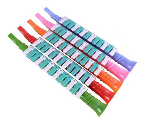 Imagen 2 de 10 de Flauta Melodica 13 Notas Varios Colores Teclado