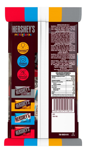 2 Bolsas 251.6gr Chocolates Hersheys Miniatura Surtidos