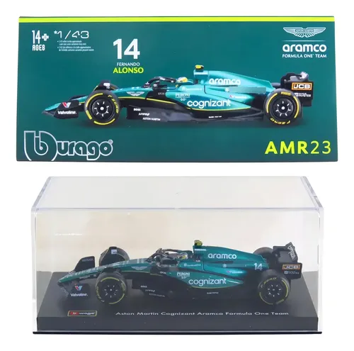 スパーク 1/43 Aston Martin AMR23 F.アロンソ Bburago Formula 1 Aston Martin Amr23 Alonso 1:43 C/ Acrilico Cor
