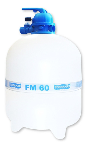 Filtro de areia para piscina Sodramar FM-60 de 6 vias