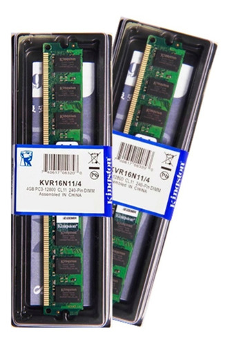 Memória Kingston Ddr3 4gb 1600mhz Desktop Kit C/20 Unidades