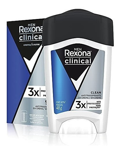 Rexona Clinical Crema Hombre Clean X 48g