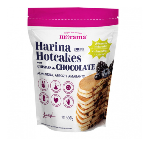 Harina Vegana Hot Cakes Chispas De Chocolate Morama Fralugio