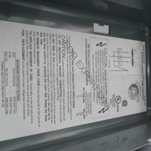 Reloj Paragon 220v 40amp