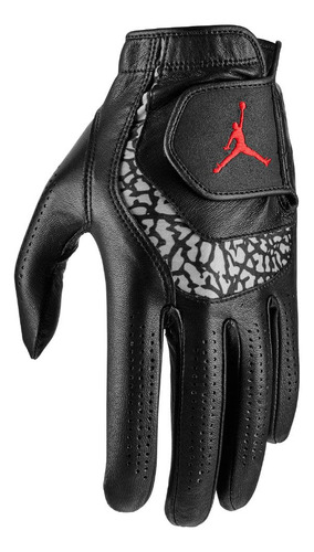 Nike Jordan Tour Guante Golf Hombre Cadet Xl Negro Gris Rojo