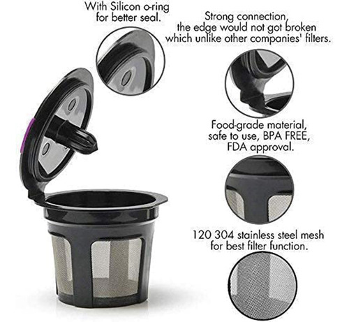 Coffee Filter Capsules K Cups Reutilizables For Keurig
