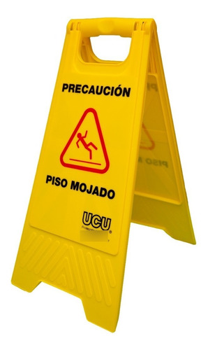 Cartel De Precaución Piso Mojado Tipo Carpa