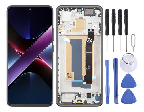 Pm Para Xiaomi Poco X7 Pro, Tela Lcd Com Moldura