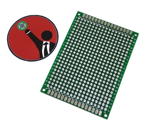 Placa Perforada Pcb 5x7cm Fr4 Fibra Vidrio Doble Faz