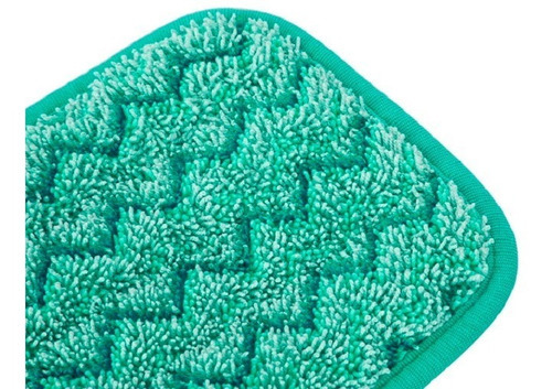 Mopa Plana Microfibra Hygen Trapeado Seco Rubbermaid Color Verde oscuro