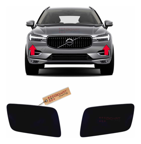 Par Tampa Esguicho Farol Volvo Xc60 2018 2019 2020 2021