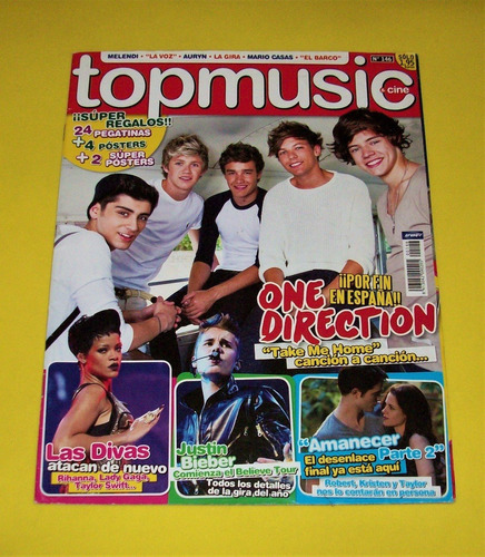 One Direction Revista Top Music Melendi Kesha Lady Gaga