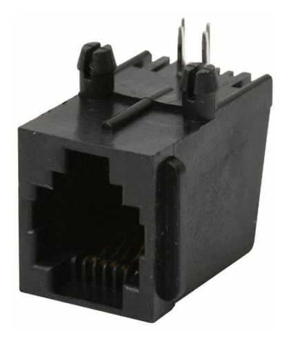 300-086 (6pz) Jack Rj11 De 4 Contactos Para Circuito Impreso