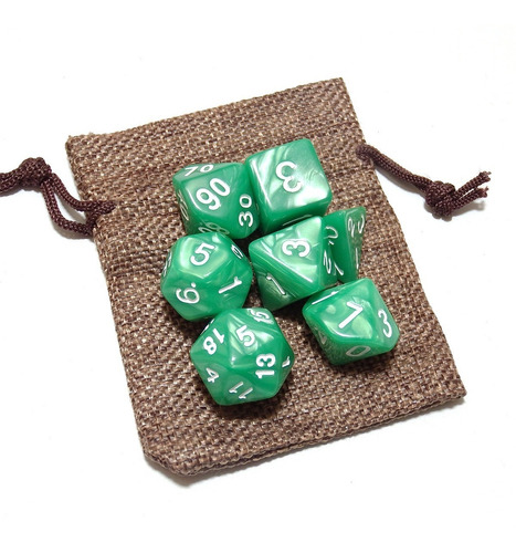 Set 7 Dados De Rol - P-02 - D&d Pathfinder