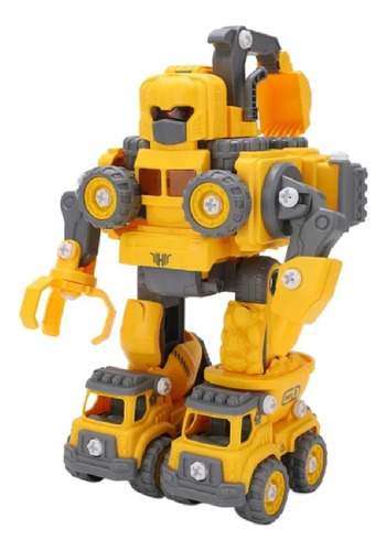 Camión De Construcción 5 En 1 Take Apart Robot Toys 905b Diy