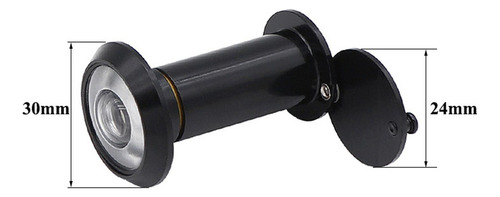 Mirilla Para Puerta, Mirilla Con Cubierta 35 A 60 Mm Negro