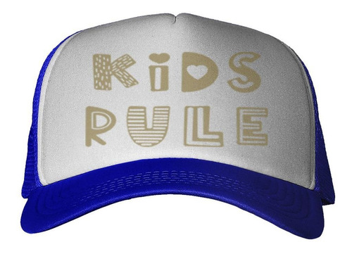 Gorra Frase Kids Rules Niños Reglas Juegos