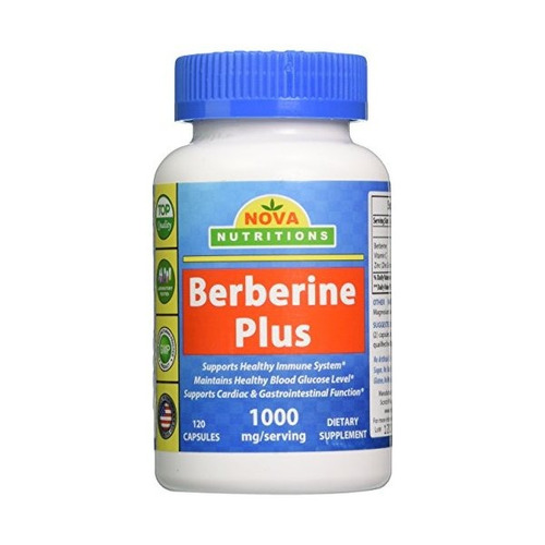 Nova Nutritions Berberina Más 1000 Mg Por Porción 120 Cápsul