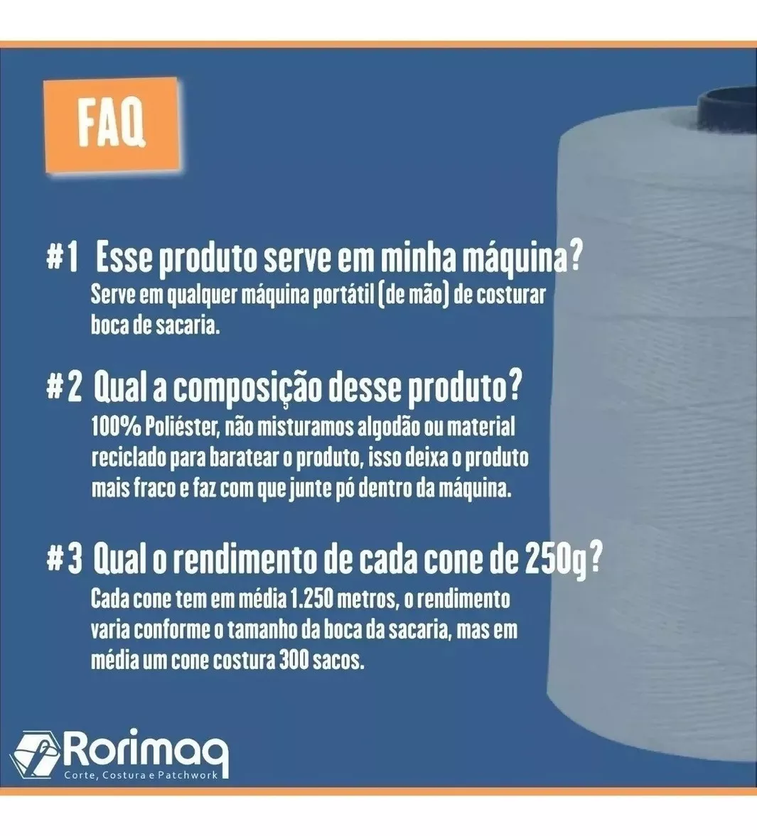 Terceira imagem para pesquisa de linha para maquina costurar sacaria fio