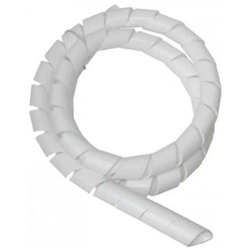 Organizador De Fios Cabos Espiral 3/4 5 Mts Branco