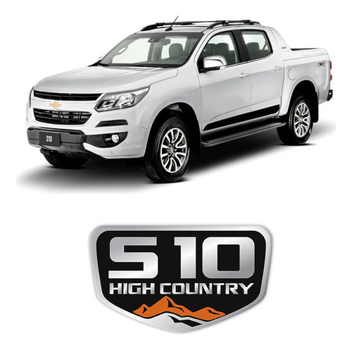 Adesivo Emblema High Country S10 Resinado Tampa Traseira