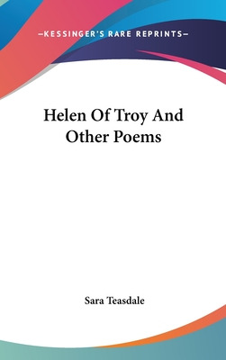 Libro Helen Of Troy And Other Poems - Teasdale, Sara