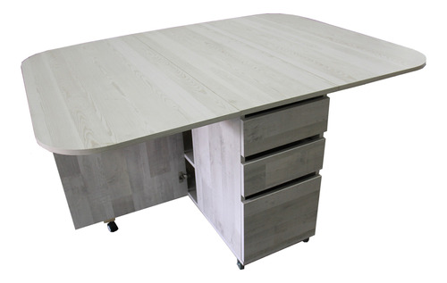 Mueble Escritorio Desplegable Blanca 122x77x160