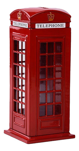 Cabina De Teléfono De Estilo Londinense El 14x6,1cm