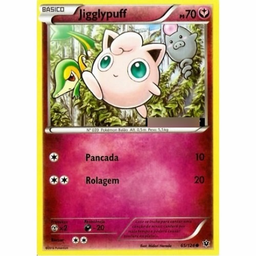 2x Jigglypuff Pokémon Fada Comum 65/124 Xy Fusão De Destinos