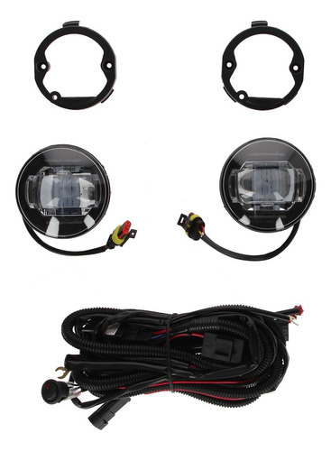 Kit Faro Auxiliar Led C/lupa Y Drl Ambos Lados Peugeot 307