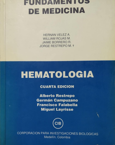 Libro Fundamentos De Medicina Hematologia