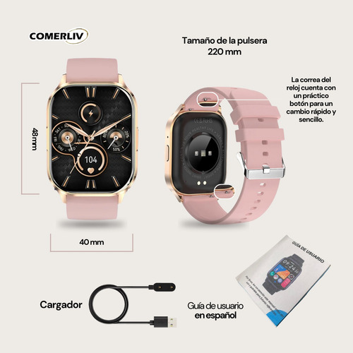 Watch Band Reloj Inteligente Para Mujer Serie Smartwatch 6 3