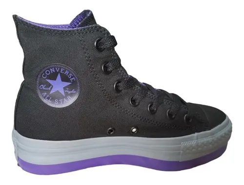 Tenis Converse Plataforma Mujer Morado 542433 Black violet