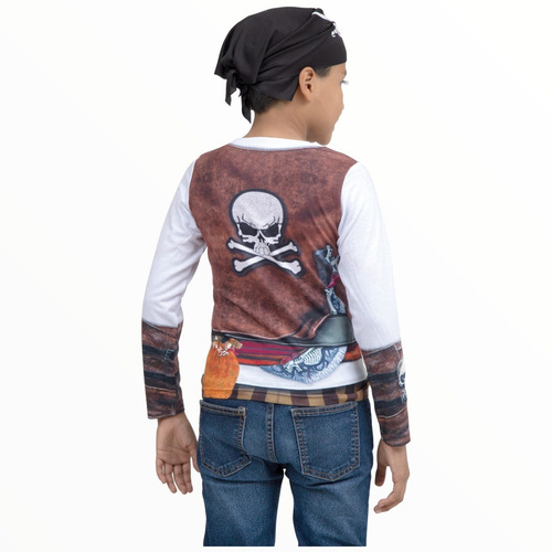 Playera Niño De Pirata 3d Disfraz Fiesta