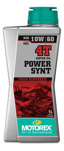 Aceite Motorex 4t Power 10w 60 1litro 100% Sintetico Rider