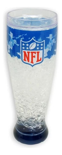 Copo Taça Chopp Pilsner Nfl Azul Gel Congelante 450ml