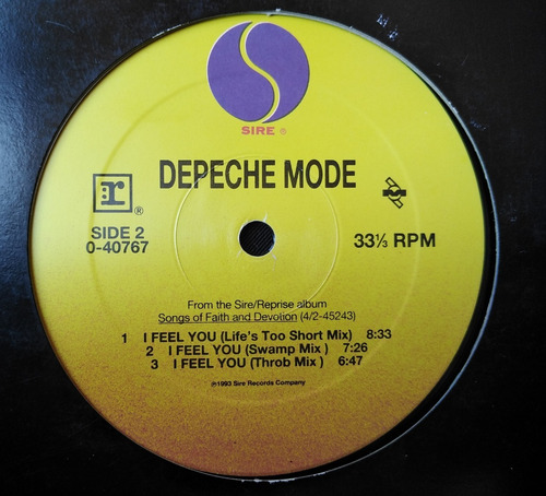 Depeche Mode I Feel You (babylon Mix) (swamp Mix) 31 (Usado)