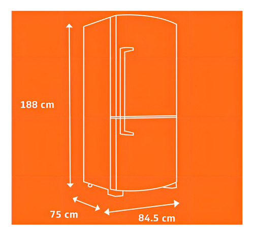 Geladeira com freezer Brastemp Ative! BRE80AR con capacidad de 573L 127V -inox