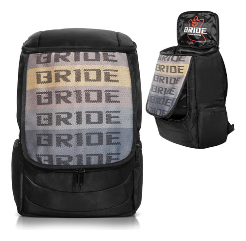 Jdm Lab Spec R Bride Racing Fabric Mochila Diaria De Gran Ca