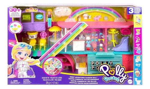 Playset Polly Pocket Shopping Doces Surpresas Mattel Hhx78