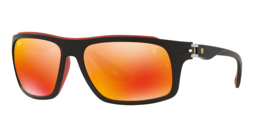 Lentes De Sol Matte Black Ray-ban Ferrari Rb4364mf6026q