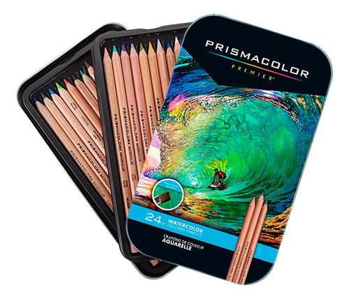 Lápices Acuarelables Prismacolor Set 24 Colores
