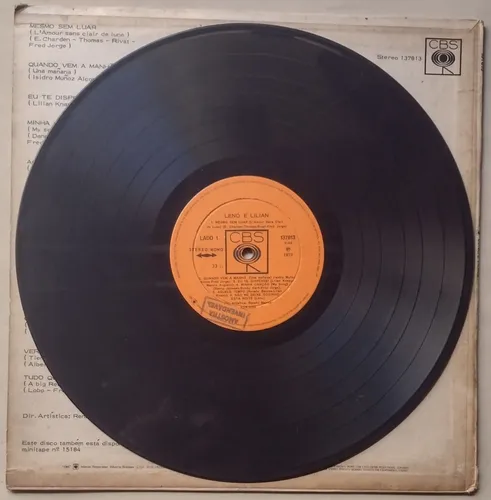 Lp Leno E Lilian 1973 Mesmo Sem Luar Vinil | MercadoLivre