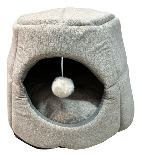 Cama Para Gato Iglú Hexagonal Con Almohadón Acolchonado